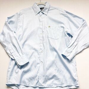 Mens Masters Golf Clubhouse Button Down Up Shirt Light Blue Medium Augusta